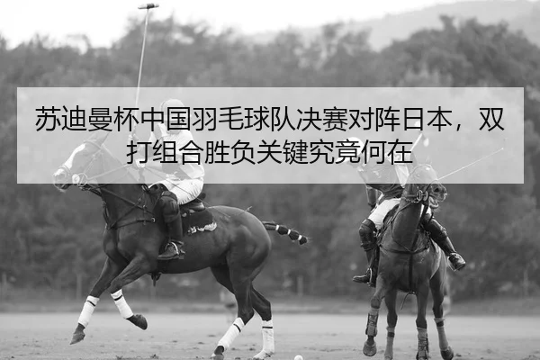 苏迪曼杯中国羽毛球队决赛对阵日本，双打组合胜负关键究竟何在